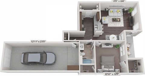 Aspen With Garage Floor Plan